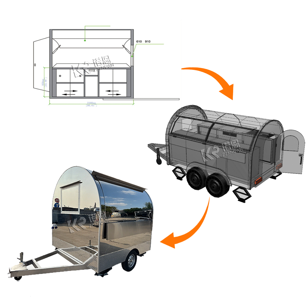 Concession Food Trailer Mobile – Hot Dog Vending Cart Bewertung und Preis