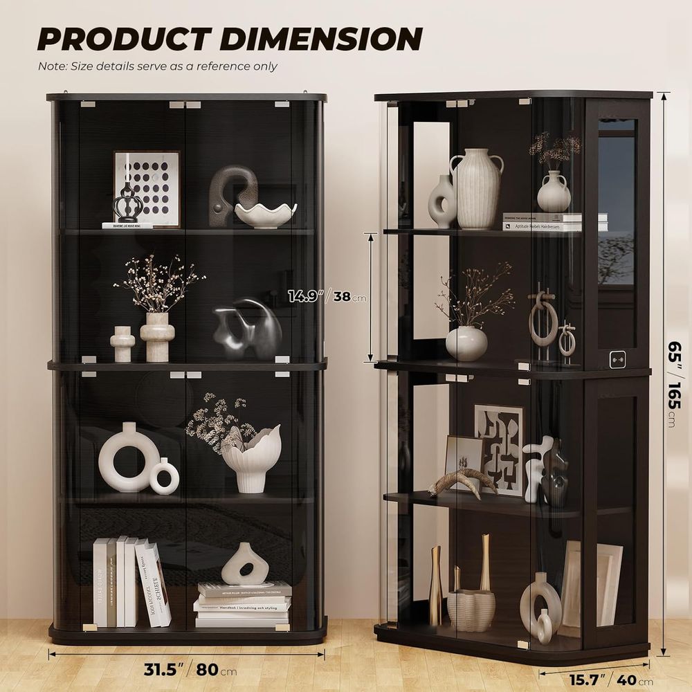 Rounded Display Cabinet with G – Glass Cabinet Display Bewertung und Preis