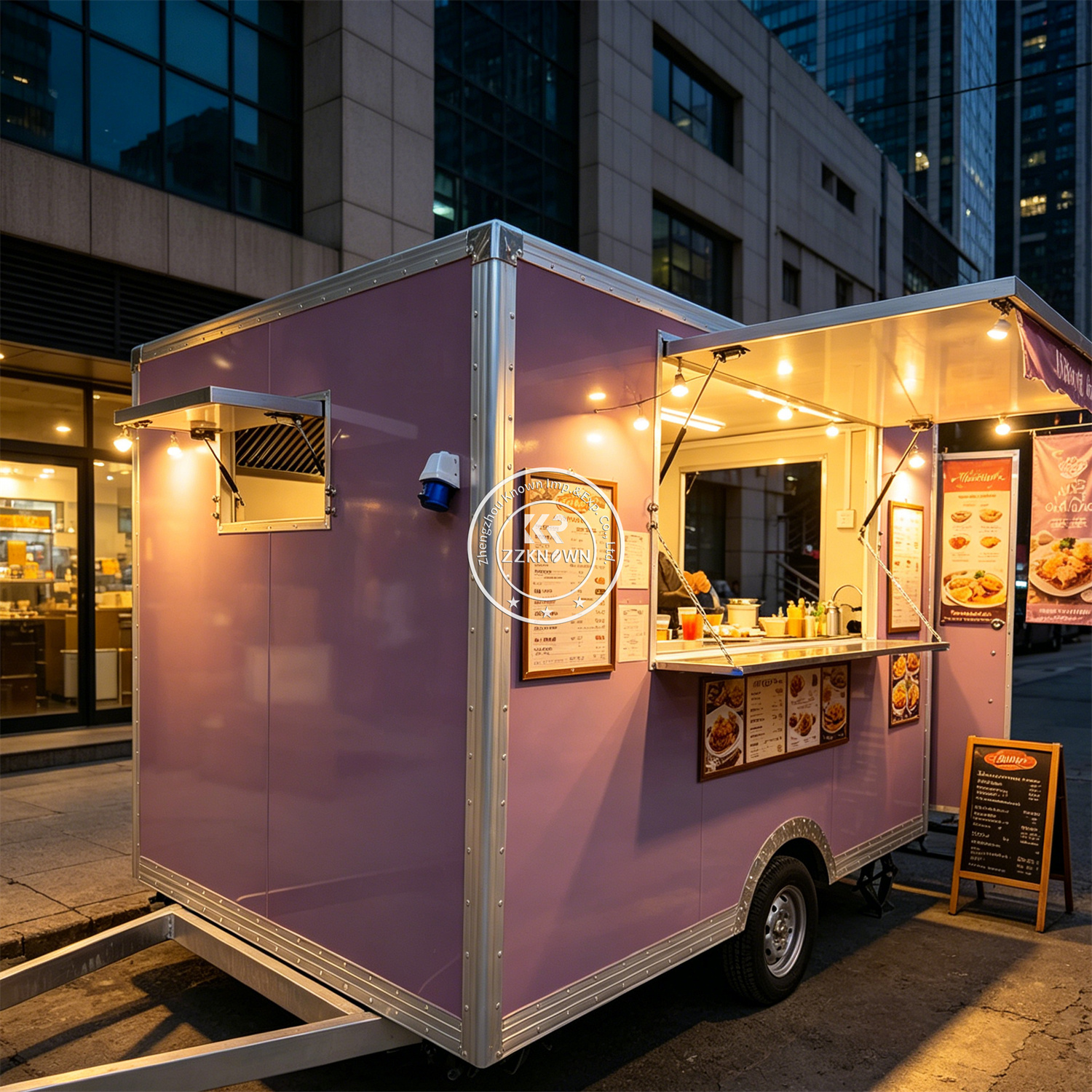 Mobile Fast Food Trailer Cart  – Hot Dog Vending Cart Bewertung und Preis