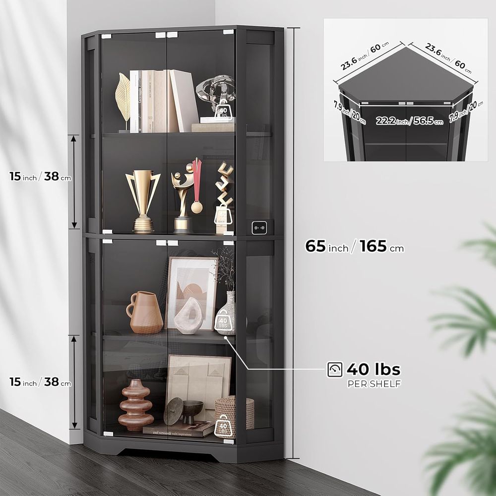 65 Illuminated Glass Display C – Glass Cabinet Display Bewertung und Preis