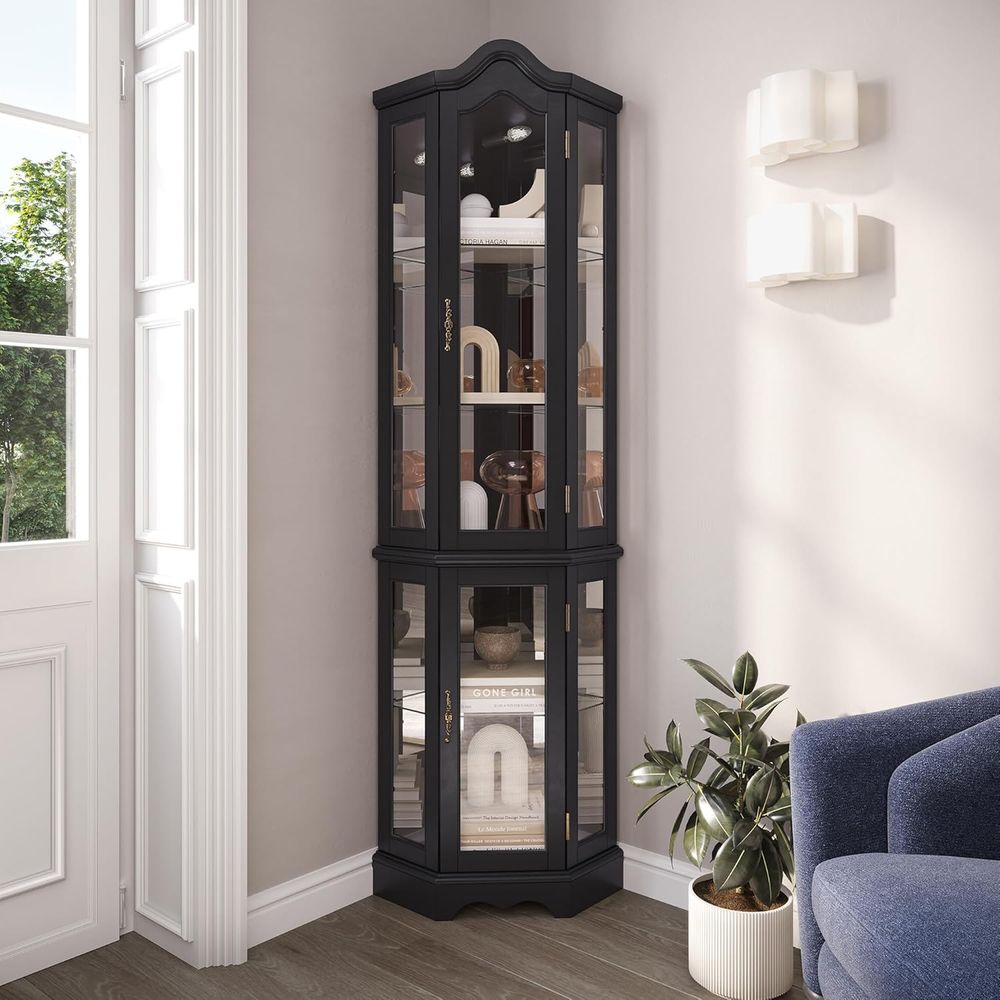 Lighted 3-Side Glass Display C – Glass Cabinet Display Bewertung und Preis