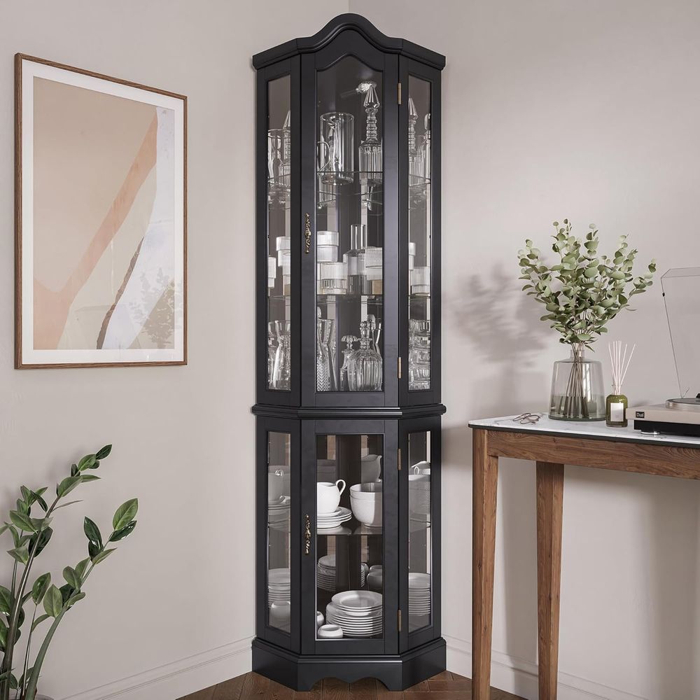 Lighted 3-Side Glass Display C – Glass Cabinet Display Bewertung und Preis