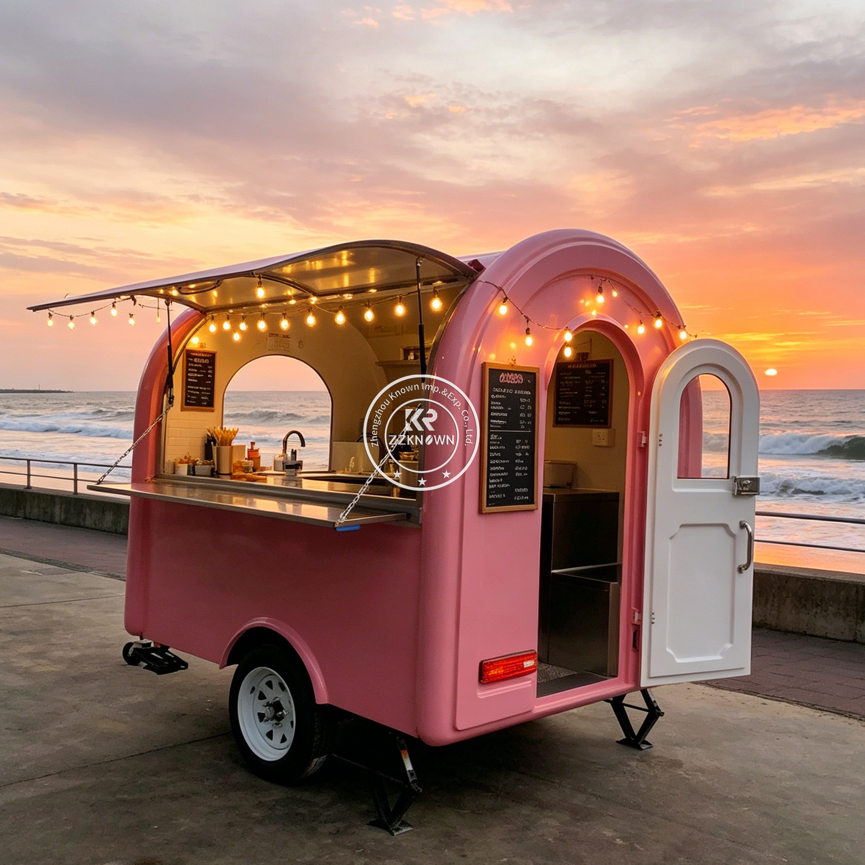 Street Mobile Food Trailer Hot – Hot Dog Vending Cart Bewertung und Preis
