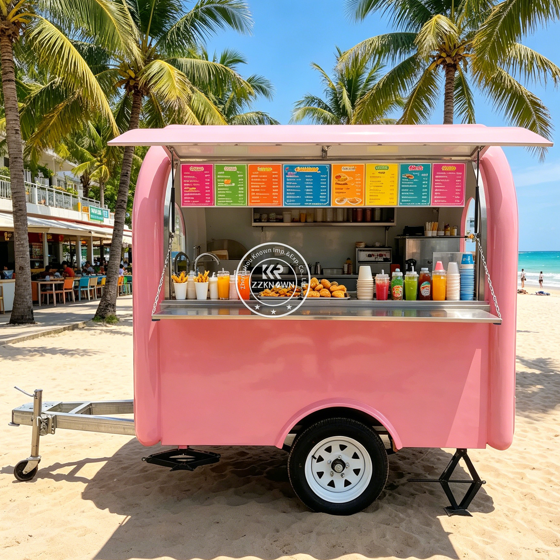 Street Mobile Food Trailer Hot – Hot Dog Vending Cart Bewertung und Preis