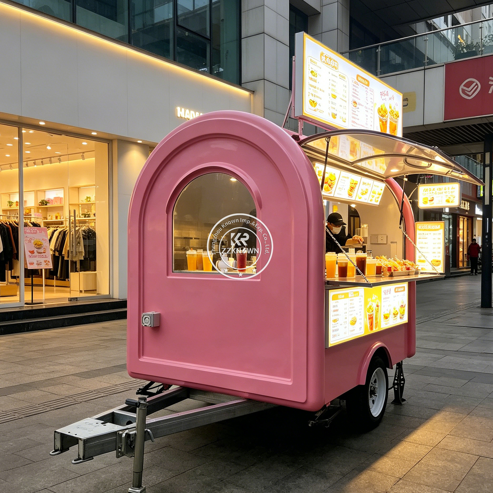 Street Mobile Food Trailer Hot – Hot Dog Vending Cart Bewertung und Preis