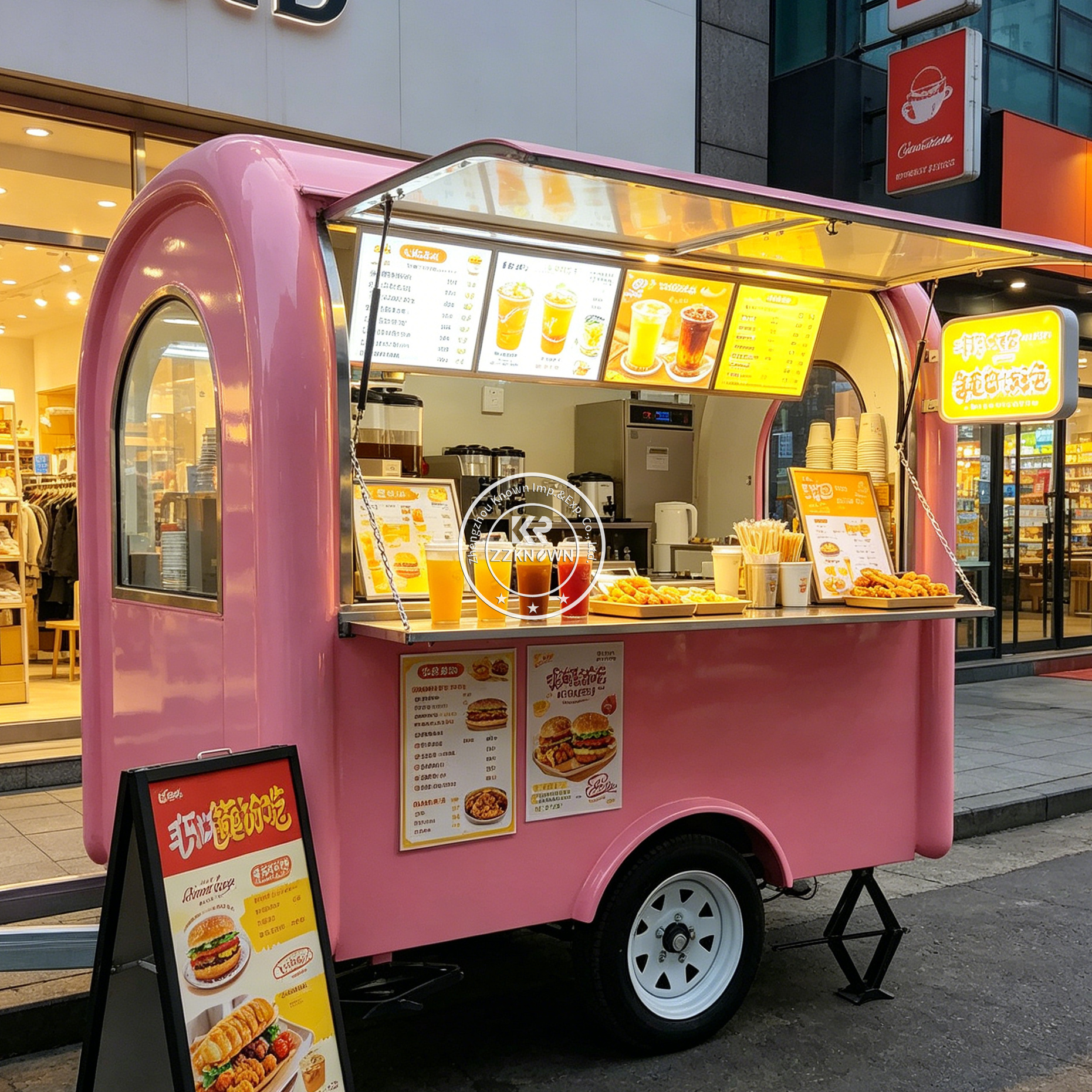 Street Mobile Food Trailer Hot – Hot Dog Vending Cart Bewertung und Preis