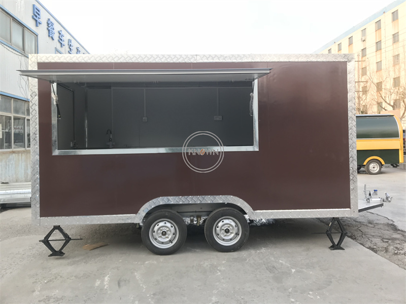 Outdoor Hot Dog Fast Food Truc – Hot Dog Vending Cart Bewertung und Preis