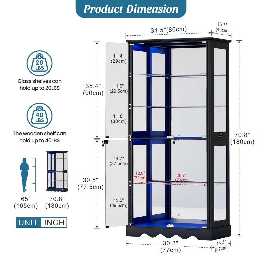 Display Cabinet with Glass Doo – Glass Cabinet Display Bewertung und Preis