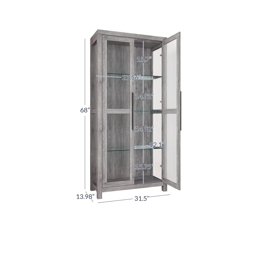 Glass Display Cabinet, Tall Cu – Glass Cabinet Display Bewertung und Preis