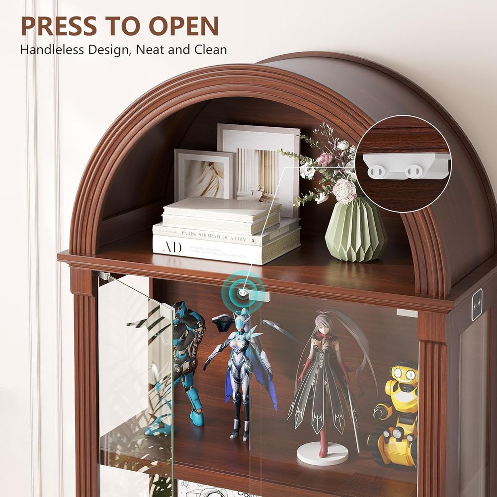 Curio Cabinet with Glass Do& L – Glass Cabinet Display Bewertung und Preis