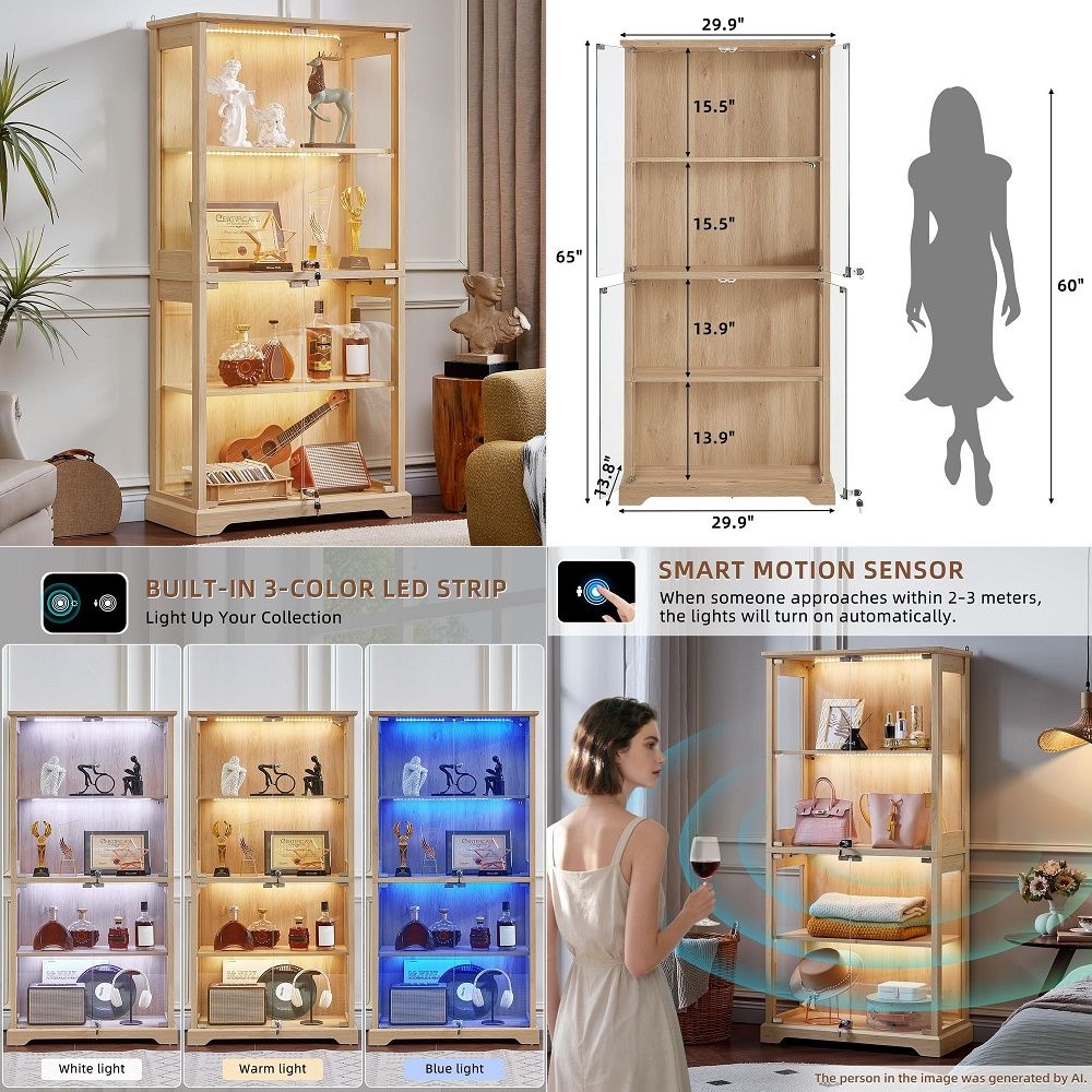 Farmhouse Glass Display Cabine – Glass Cabinet Display Bewertung und Preis
