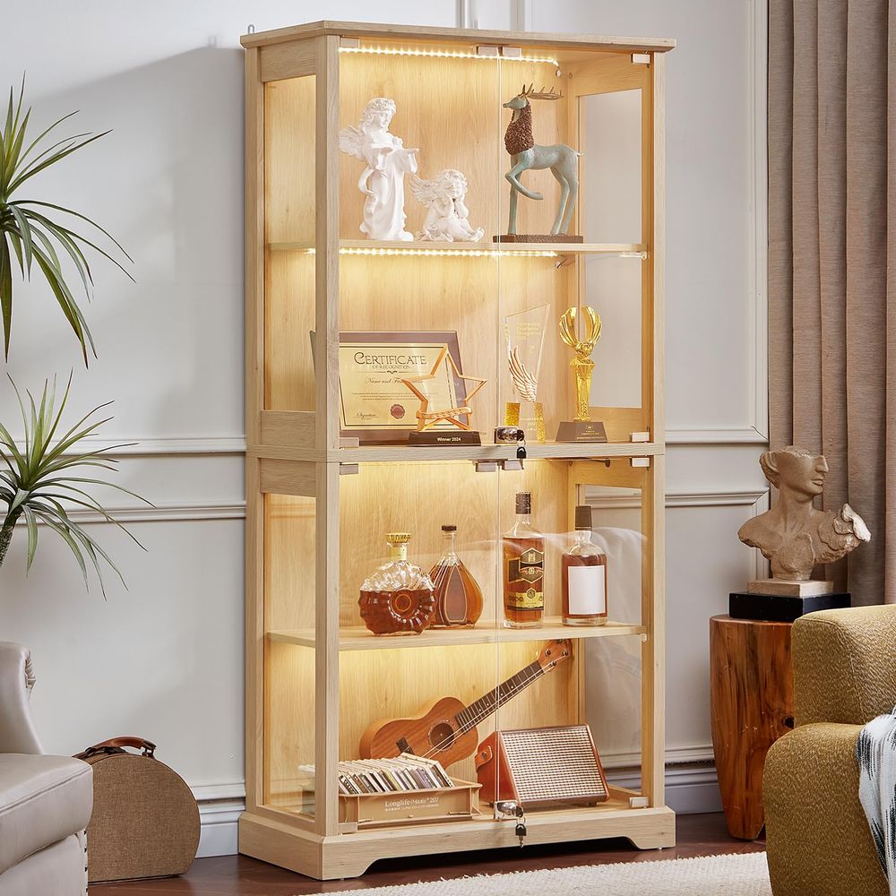 Farmhouse Glass Display Cabine – Glass Cabinet Display Bewertung und Preis