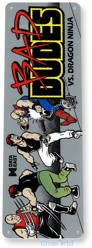 Tinworld Tin Sign Bad Dudes Ar – Arcade Vibes Bewertung und Preis