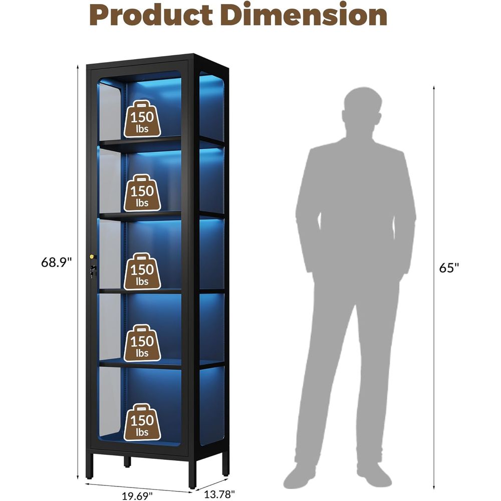 69 Glass Display Cabinet with  – Glass Cabinet Display Bewertung und Preis