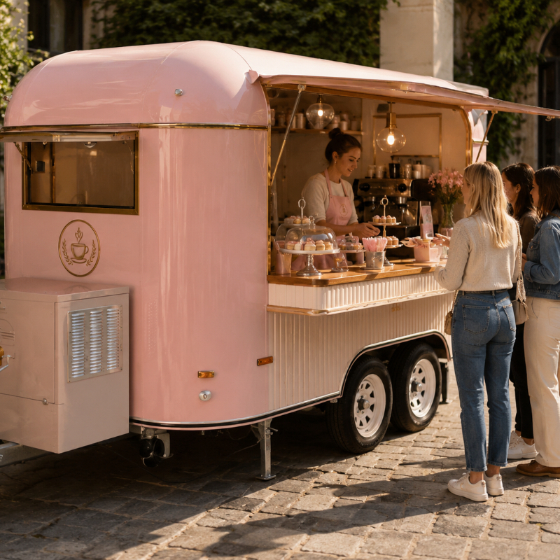 Food Cart Mobile Trailer Custo – Hot Dog Vending Cart Bewertung und Preis